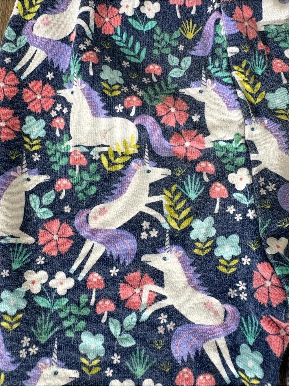 Janie and Jack Unicorn Pajama Set in Navy Sz: 4| Fall, Season Transition